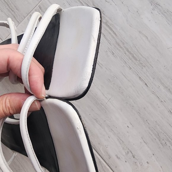 dorateymour white strappy flat sandals size 36 - Picture 9 of 9